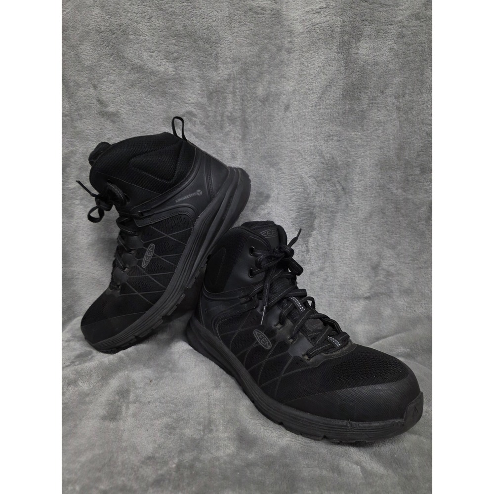 KEEN Utility Vista Energy Mid Carbon Toe Work Boots Black Mens 11 EE Wide